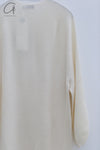 SWAYING 24 Autumn and Winter Seamless Strong Shrink Long Sleeve Dress SW-SW24AW2L12-BAI White